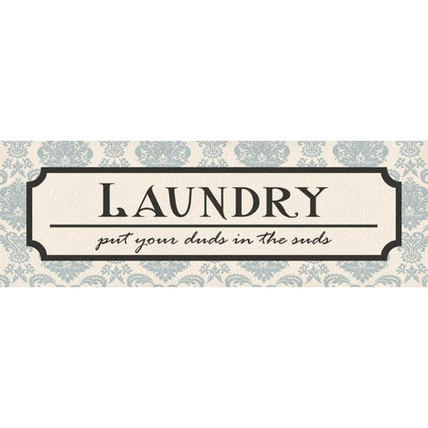 Laundry Suds Gold Ornate Wood Framed Art Print with Double Matting by Harbick, N