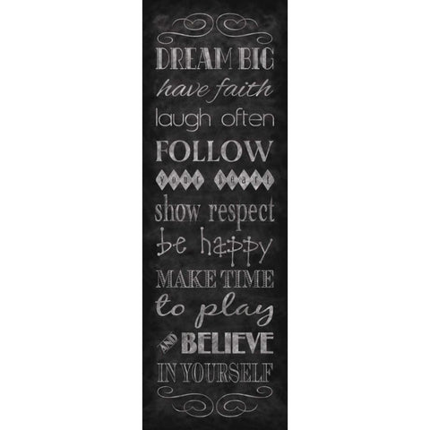 Rules for Life II Gold Ornate Wood Framed Art Print with Double Matting by Harbick, N