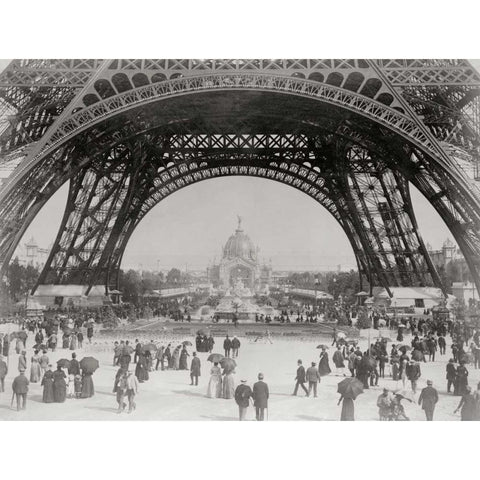 Vintage Paris II Black Modern Wood Framed Art Print by Harbick, N.