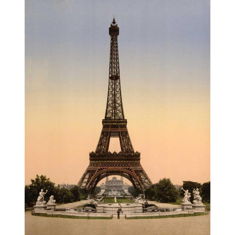 Vintage Paris IX White Modern Wood Framed Art Print by Harbick, N.