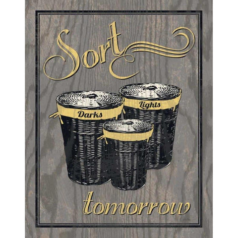 Sort - Gray Black Modern Wood Framed Art Print by Harbick, N.