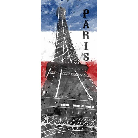 French Patriot Gold Ornate Wood Framed Art Print with Double Matting by Harbick, N.