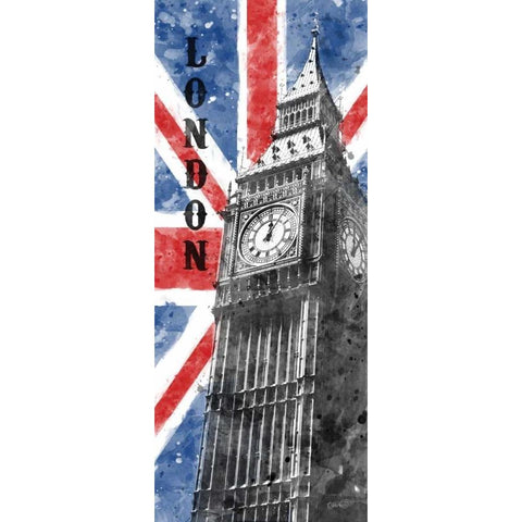 English Patriot Black Modern Wood Framed Art Print with Double Matting by Harbick, N.