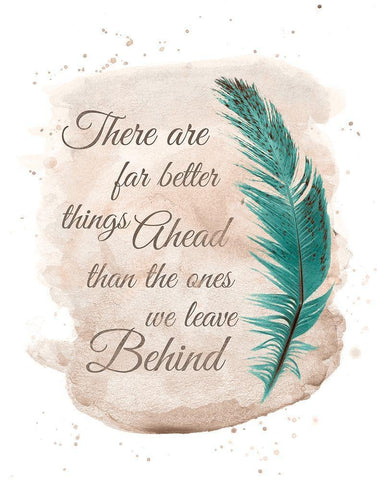 Better Things Ahead Black Ornate Wood Framed Art Print with Double Matting by Harbick, N.