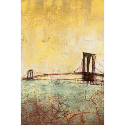 Urban Connection I Gold Ornate Wood Framed Art Print with Double Matting by Costa, Antonio