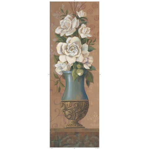 Courtly Roses II White Modern Wood Framed Art Print by Jeffrey, Jillian