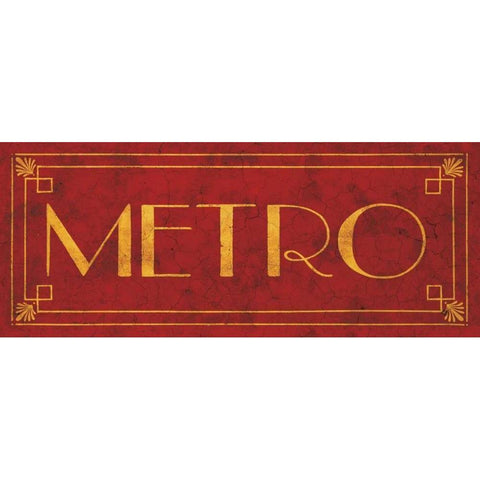 Metro Gold Ornate Wood Framed Art Print with Double Matting by Jones, Catherine