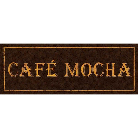 Cafe Mocha White Modern Wood Framed Art Print by Jones, Catherine