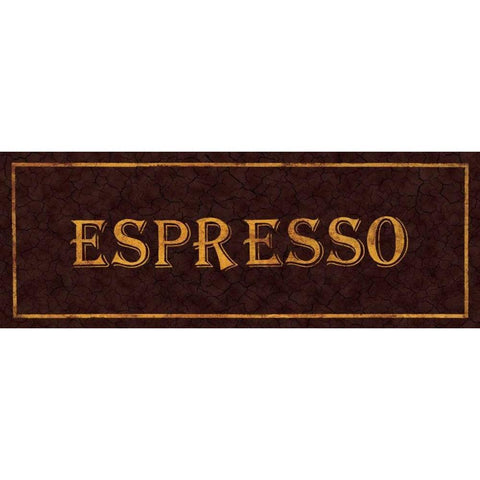 Espresso White Modern Wood Framed Art Print by Jones, Catherine