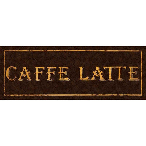 Cafe Latte Black Modern Wood Framed Art Print with Double Matting by Jones, Catherine