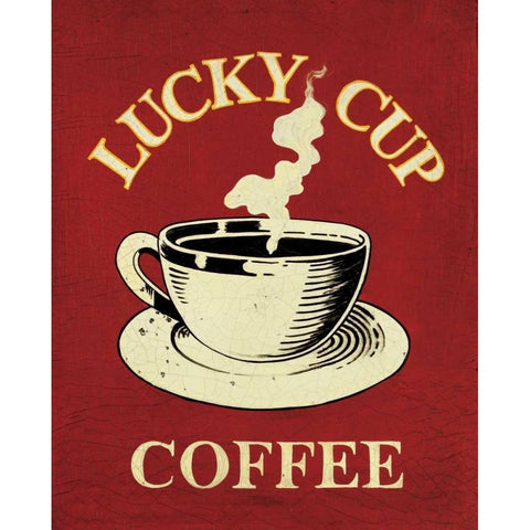 Lucky Cup Black Modern Wood Framed Art Print with Double Matting by Jones, Catherine