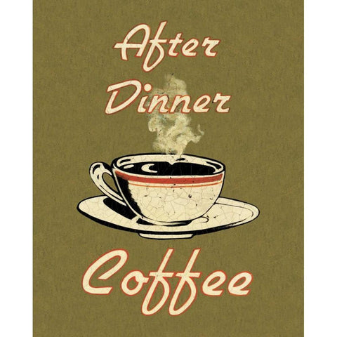 After Dinner White Modern Wood Framed Art Print by Jones, Catherine