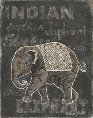 Indian White Modern Wood Framed Art Print with Double Matting by Jones, Catherine