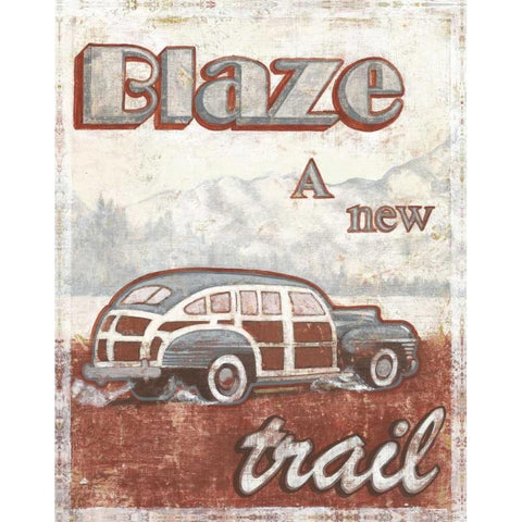 Blaze White Modern Wood Framed Art Print by Jones, Catherine