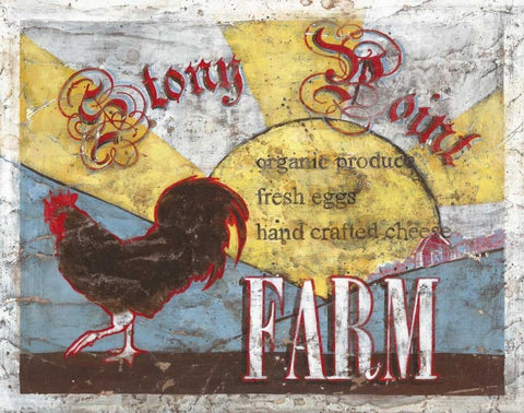 Stony Point Farm Black Ornate Wood Framed Art Print with Double Matting by Jones, Catherine