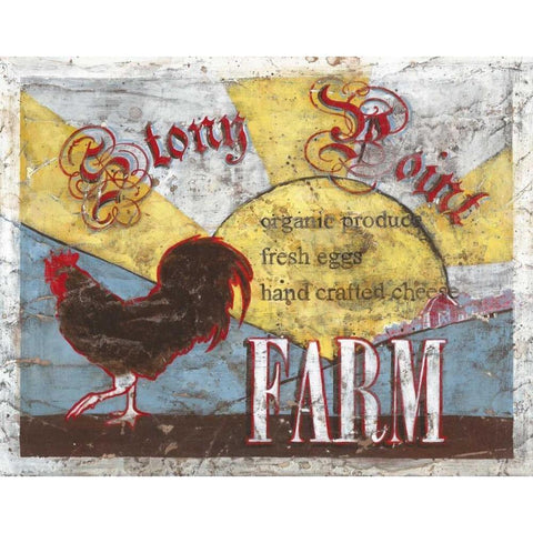 Stony Point Farm Black Modern Wood Framed Art Print with Double Matting by Jones, Catherine