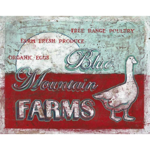 Blue Mountain Farms Gold Ornate Wood Framed Art Print with Double Matting by Jones, Catherine