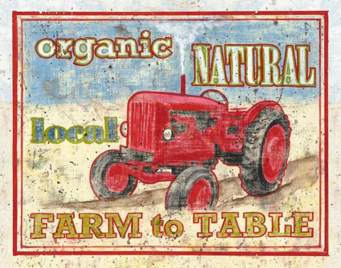 Farm to Table II White Modern Wood Framed Art Print with Double Matting by Jones, Catherine