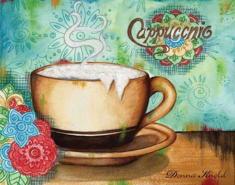 Spring Cappuccino Black Ornate Wood Framed Art Print with Double Matting by Knold, Donna