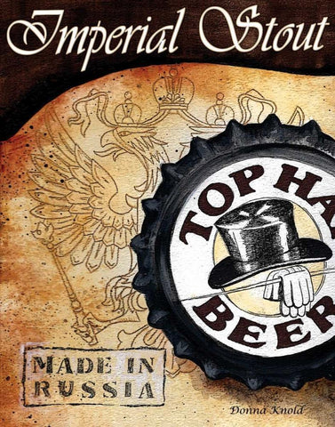 Imperial Stout Black Ornate Wood Framed Art Print with Double Matting by Knold, Donna