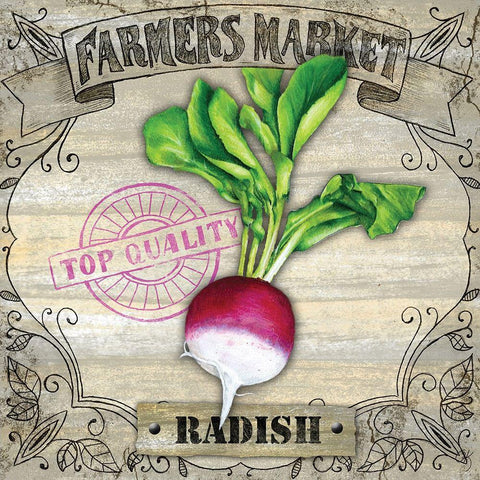 Farmers Market IV White Modern Wood Framed Art Print by K, Onna