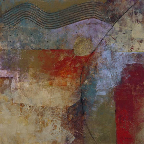 Foundation Earth I Black Modern Wood Framed Art Print with Double Matting by Kime, John