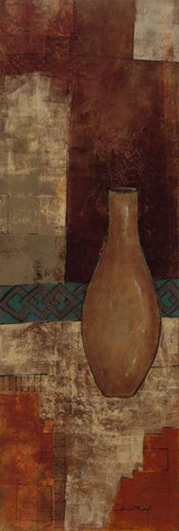 Autumn Solitude II White Modern Wood Framed Art Print with Double Matting by Kime, John