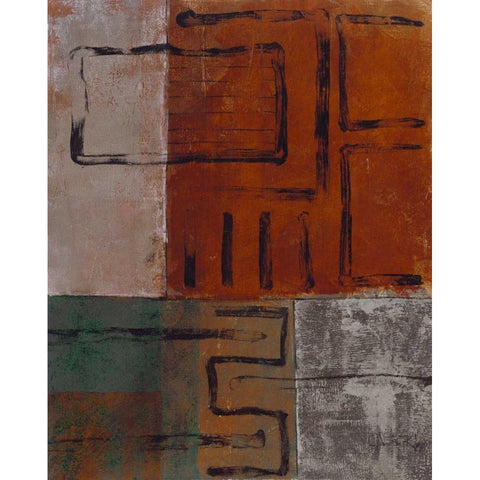 Urban Landscape I Black Modern Wood Framed Art Print by Kime, John