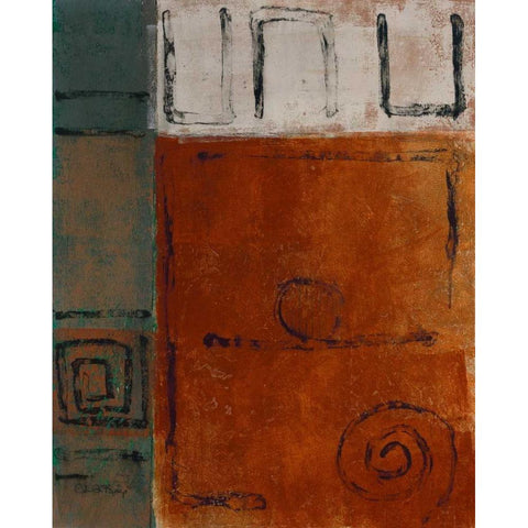 Urban Landscape II Black Modern Wood Framed Art Print with Double Matting by Kime, John