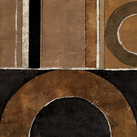 Loop to Loop II Black Modern Wood Framed Art Print by Kime, John