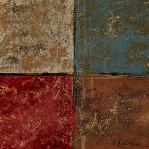 Building Blocks I Black Modern Wood Framed Art Print by Kime, John