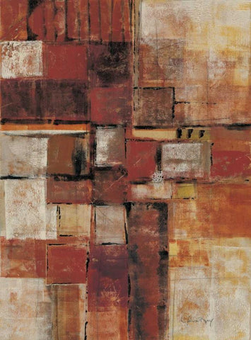 Urban Walk I Black Ornate Wood Framed Art Print with Double Matting by Kime, John