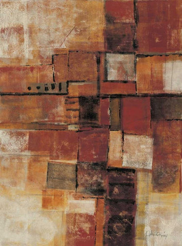 Urban Walk II White Modern Wood Framed Art Print with Double Matting by Kime, John