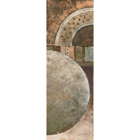 Around Town II White Modern Wood Framed Art Print by Kime, John