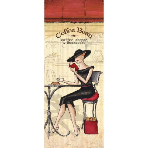 Cafe White Modern Wood Framed Art Print by Laliberte, Andrea