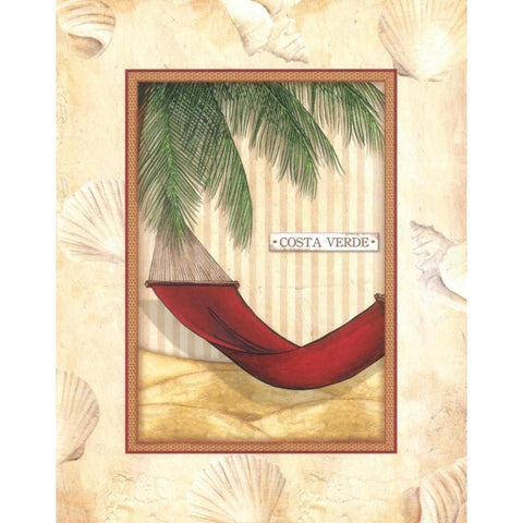 Parasol Club III White Modern Wood Framed Art Print by Laliberte, Andrea