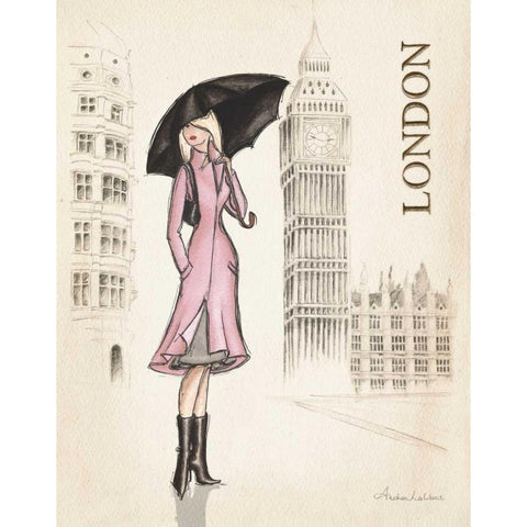 London White Modern Wood Framed Art Print by Laliberte, Andrea