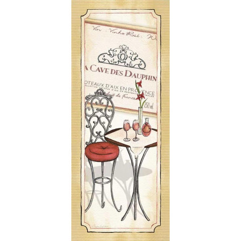 Vin Rose White Modern Wood Framed Art Print by Laliberte, Andrea