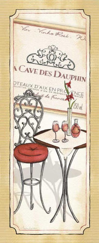 Vin Rose White Modern Wood Framed Art Print with Double Matting by Laliberte, Andrea