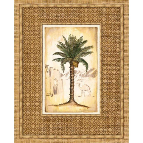 South Palm I Black Modern Wood Framed Art Print with Double Matting by Laliberte, Andrea