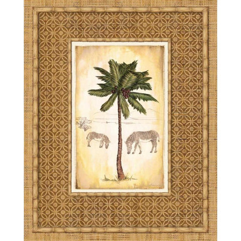 South Palm III Gold Ornate Wood Framed Art Print with Double Matting by Laliberte, Andrea