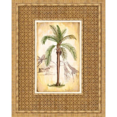South Palm IV White Modern Wood Framed Art Print by Laliberte, Andrea