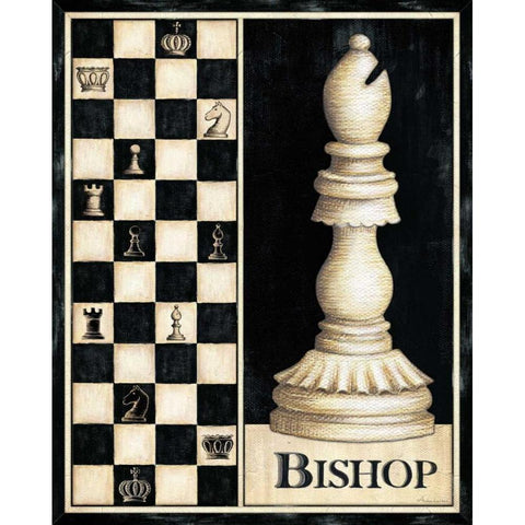 Classic Bishop Black Modern Wood Framed Art Print with Double Matting by Laliberte, Andrea