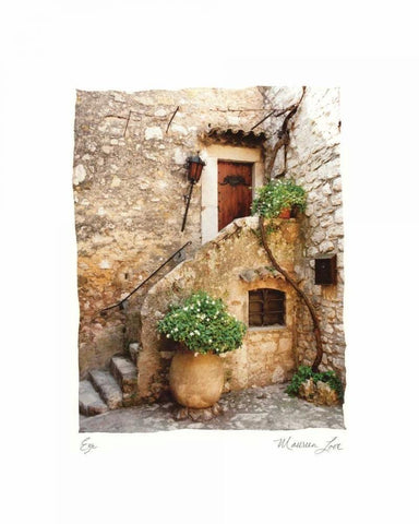 Eze Black Ornate Wood Framed Art Print with Double Matting by Love, Maureen