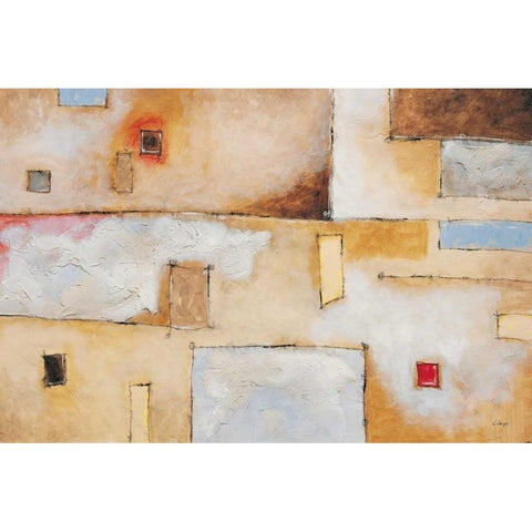 Circuit Breaker I Black Modern Wood Framed Art Print with Double Matting by Linza, Loretta