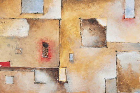 Circuit Breaker II Black Ornate Wood Framed Art Print with Double Matting by Linza, Loretta