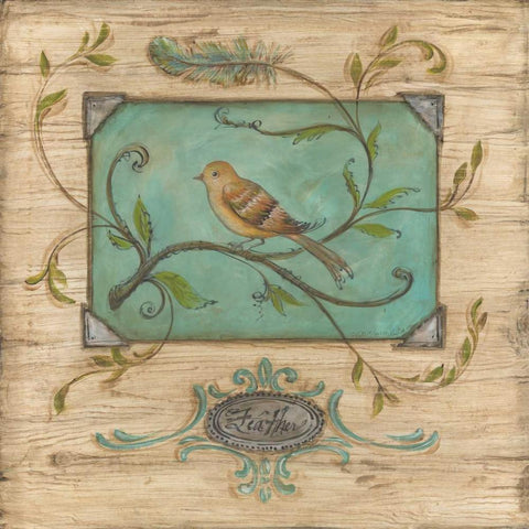 Bird Watcher I Gold Ornate Wood Framed Art Print with Double Matting by McRostie, Kate