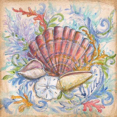 Low Tide IV Black Modern Wood Framed Art Print with Double Matting by McRostie, Kate