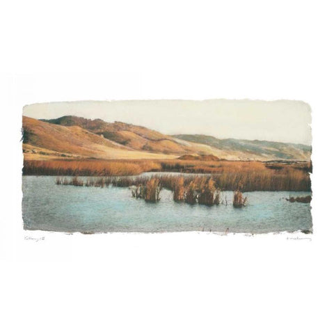 Estuary II White Modern Wood Framed Art Print by Melious, Amy