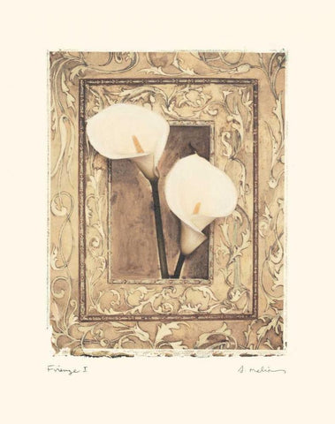 Firenze I White Modern Wood Framed Art Print with Double Matting by Melious, Amy